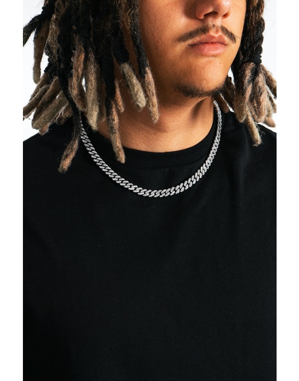 8mm Iced Out Cuban Chain Erkek Kolye KA1148GM