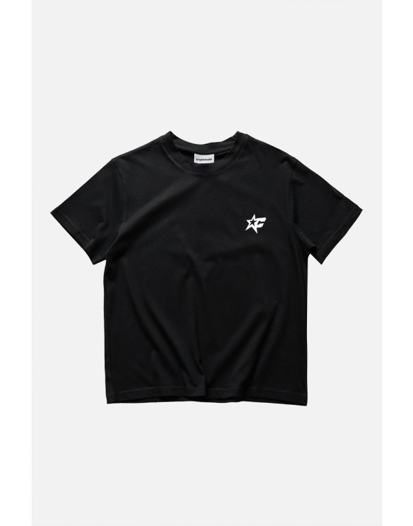 White Starfall Siyah Slim Fit Siyah Erkek Tişört