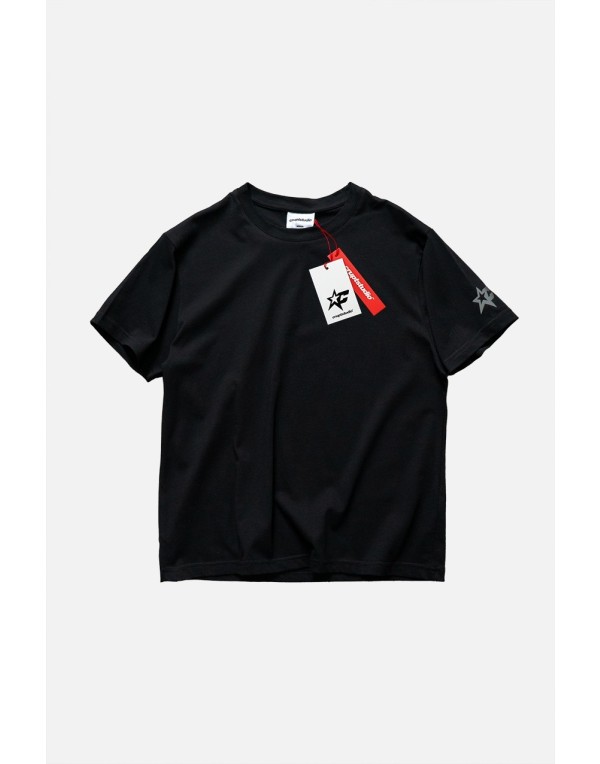 Reflective Nova Siyah Slim Fit Siyah Erkek Tişört