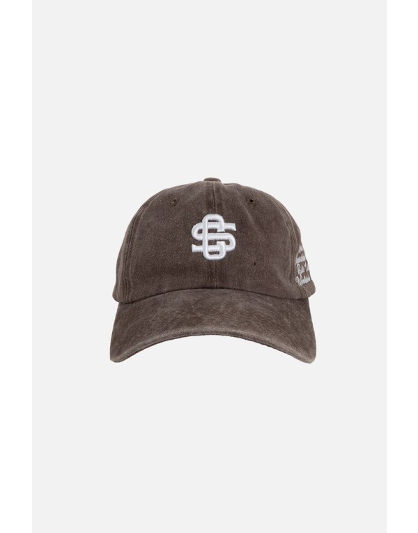 Kahve Beyaz Crupt Archive Washed Cap Erkek Şapka