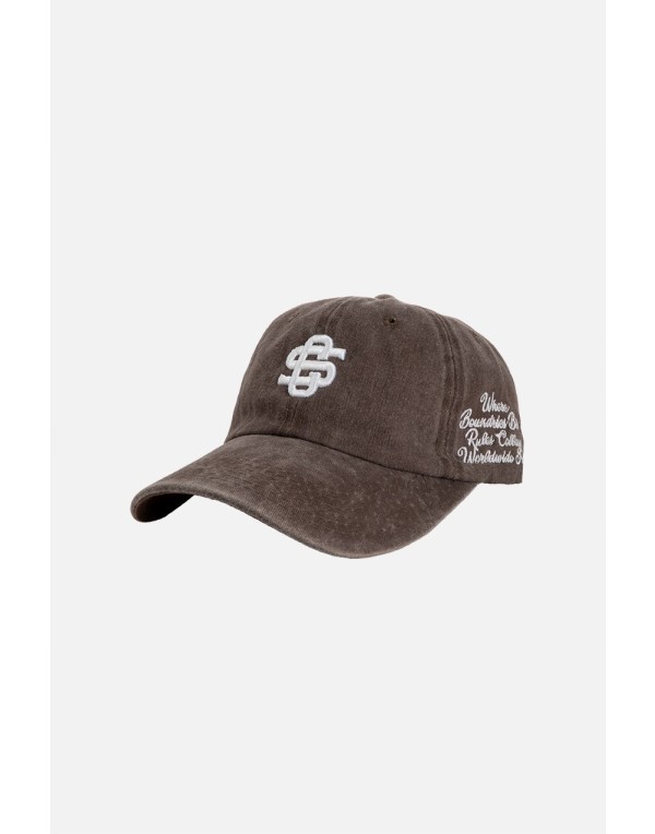 Kahve Beyaz Crupt Archive Washed Cap Erkek Şapka