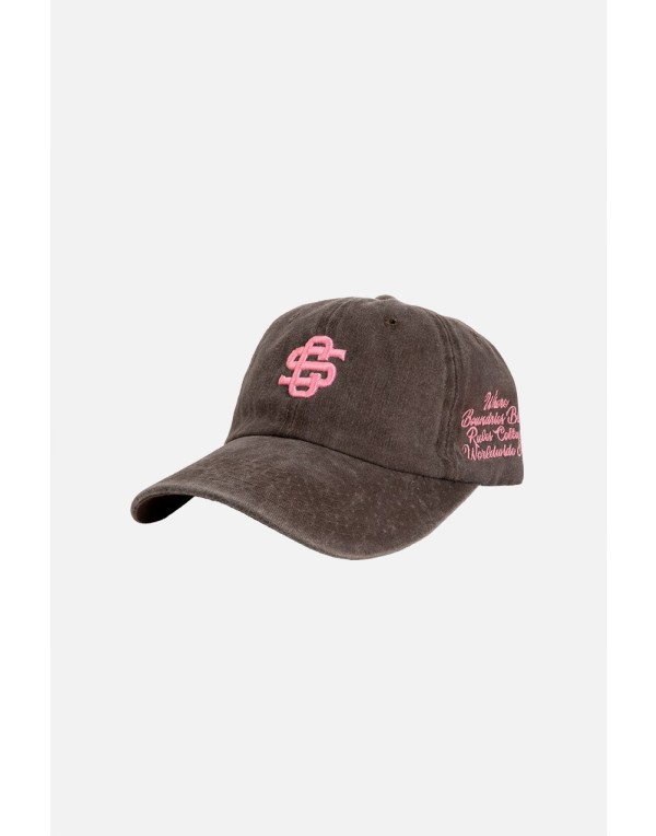 Kahve Pembe Crupt Archive Washed Cap Erkek Şapka
