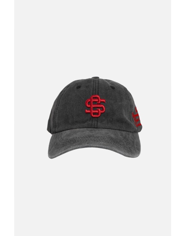 Siyah Kırmızı Crupt Archive Washed Cap Erkek Şapka