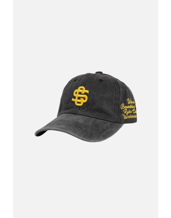 Siyah Sarı Crupt Archive Washed Cap Erkek Şapka