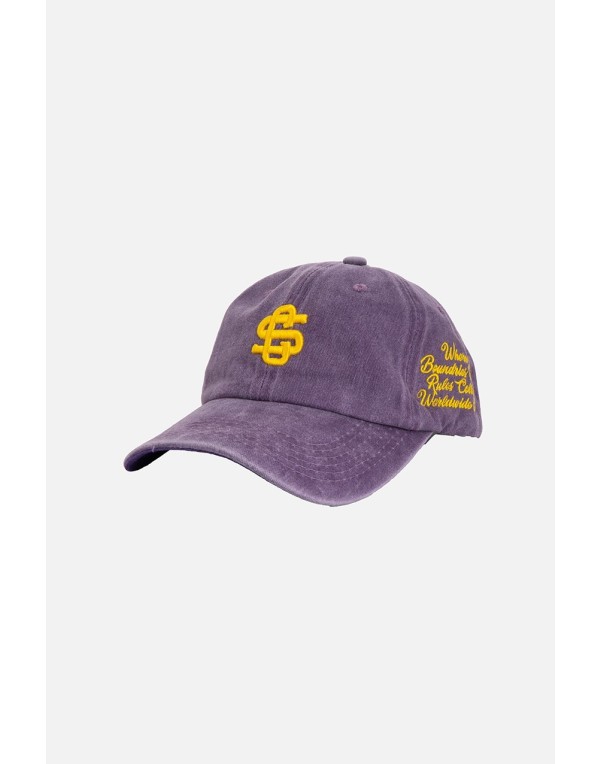 Mor Sarı Crupt Archive Washed Cap Erkek Şapka