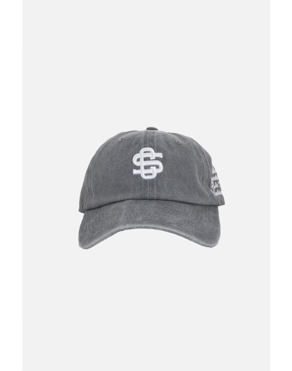 Gri Beyaz Crupt Archive Washed Cap Erkek Şapka